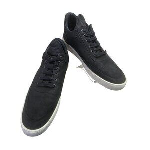 Pieces Black Leather Sneakers Men’s 12 EU 45 Portugal Made Minimalist Shoes